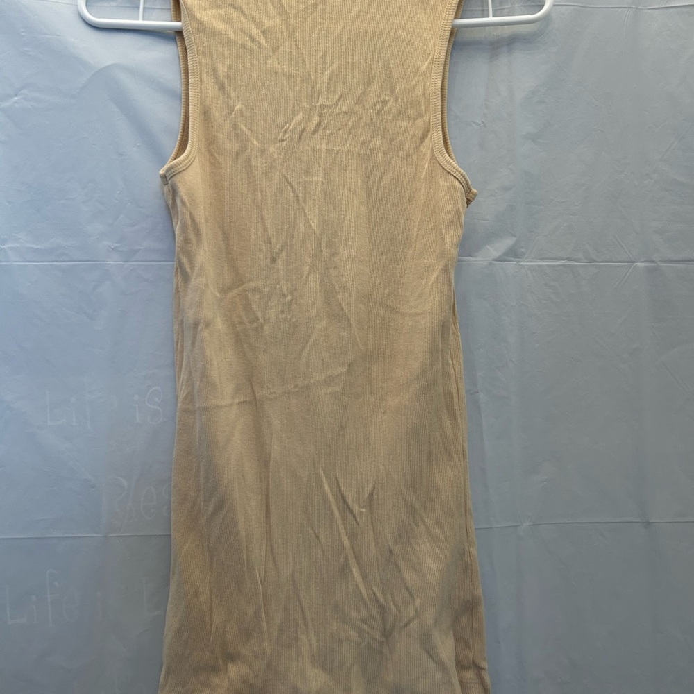 Embellished Beige Tank Top - Picture 5 of 5